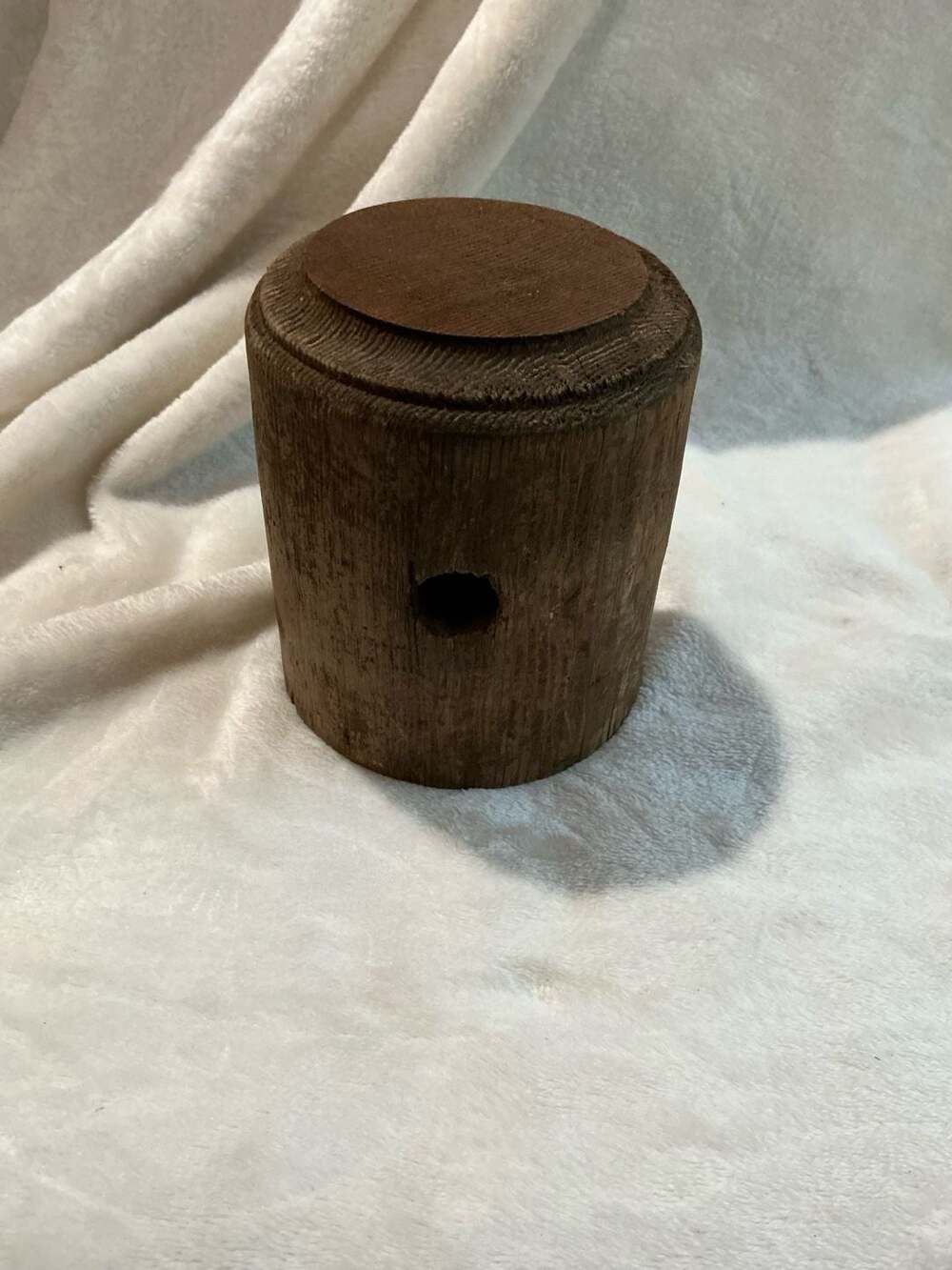 Vintage Handcrafted Primitive Wooden Mallet Tool